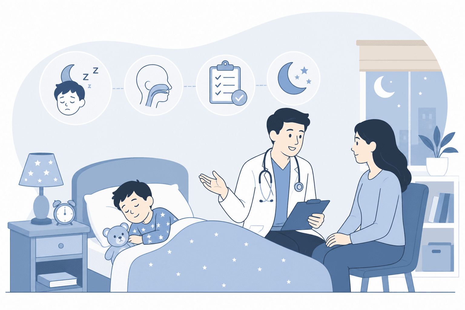 Child sleeping peacefully - pediatric sleep health
